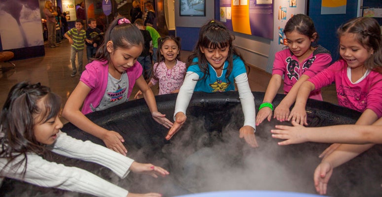 Cloud exhibit at the Mesa Lab