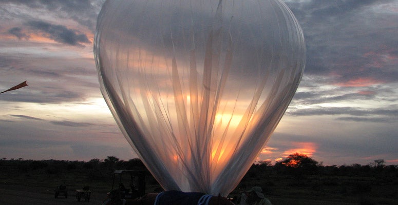 A driftsonde at sunrise