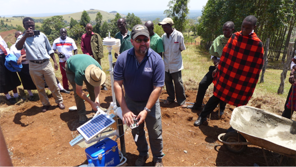 A 3D-printed weather station in Kenya