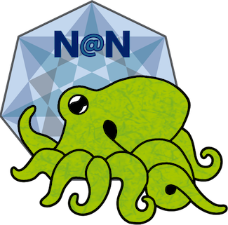 NaN logo with spectrum and octopus