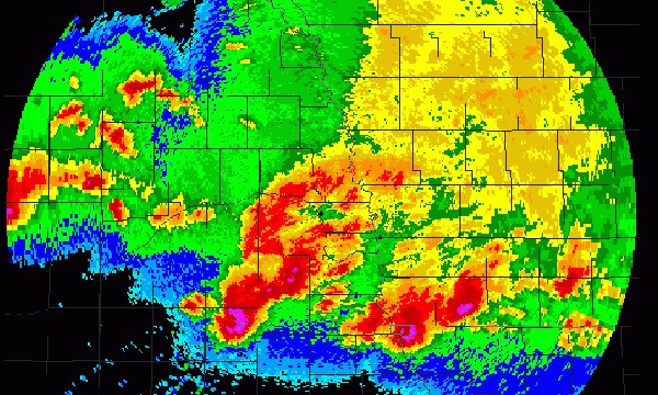  NEXRAD radar image