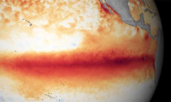 El Niño sea surface temperature anomalies