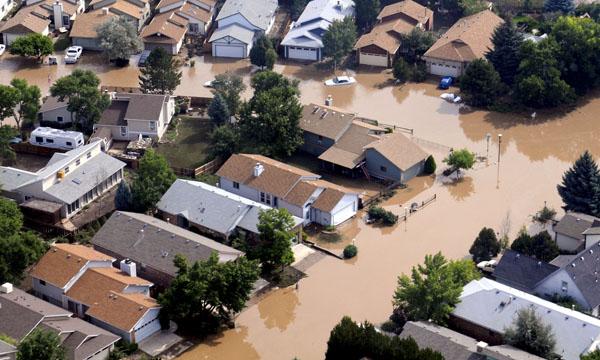 A flood in Colorado