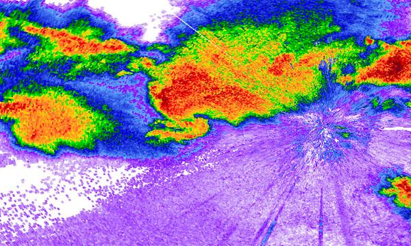 A visualization using MetPy