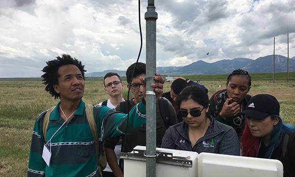 Students at the Marshall Field Site